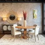 Product Image 1 for Pengrove Round Antique Oak Mango Wood Dining Table from World Interiors