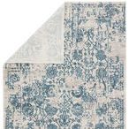 Product Image 1 for Clara Floral Silver/ Blue Rug from Jaipur