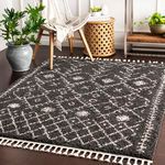 Product Image 3 for Berber Shag Charcoal Patterned Rug from Surya
