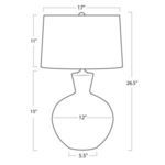 Product Image 4 for Reyka White Round Ceramic Table Lamp from Regina Andrew Design