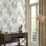 Product Image 2 for Laura Ashley Wisteria Garden Pale Iris Floral Wallpaper from Graham & Brown