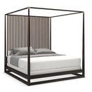 Product Image 1 for Black Wood Modern King Pinstripe Bed from Caracole