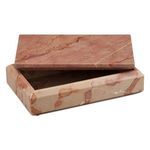 Product Image 1 for Leslie Rosa Marble Box from Currey & Company