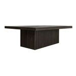Product Image 2 for Tyson Slatted Pedestal Base Coffee Table In Dark Espresso Oak from Worlds Away