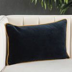 Product Image 4 for Lyla Solid Navy/ Cream Lumbar Pillow from Jaipur 