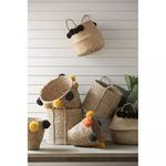 Product Image 4 for Jude Pom Poms Seagrass Baskets (Set Of 2 Sizes) from Creative Co-Op