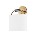 Product Image 1 for Pete Steel 1-Light Wall Sconce - White & Gold from Troy Lighting
