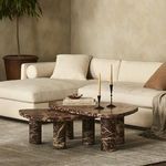 Product Image 16 for Zion Merlot Marble Coffee Table Set from Four Hands