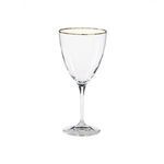 Product Image 1 for Sensa Water Glass, Set of 6 - Clear with Golden Rim from Casafina
