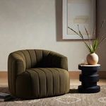 Product Image 20 for Elliana Upholstered Olive Fiqa Boucle Swivel Accent Chair from Four Hands