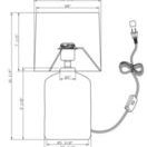 Product Image 4 for Sally Textured Ceramic Table Lamp - White from FlowDecor