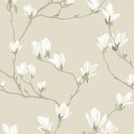 Product Image 2 for Laura Ashley Magnolia Grove Natural Floral Wallpaper from Graham & Brown