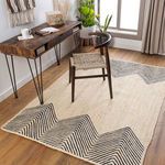 Product Image 3 for Bryant Global Hand-Woven Jute Black / Light Beige Rug - 2' x 3' from Surya
