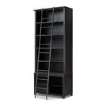 Product Image 4 for Admont Worn Black Veneer Traditional Bookcase with Ladder from Four Hands
