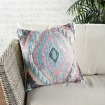 Product Image 2 for Sinai Indoor/ Outdoor Tribal Blue/ Multicolor Throw Pillow 18 inch by Nikki Chu from Jaipur 