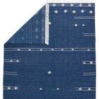Product Image 2 for Calli Indoor/ Outdoor Geometric Blue/ White Rug from Jaipur