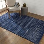 Product Image 1 for Danan Indoor/ Outdoor Solid Navy/ Cream Rug from Jaipur