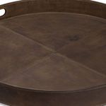 Product Image 2 for Derby Round Leather Tray from Regina Andrew Design