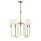 Product Image 3 for Betty 5 Light Natural Brass Chandelier from Savoy House 