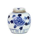 Product Image 1 for Lamp Blue & White Ancestor Mini Jar Peony from Legend of Asia