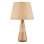 Product Image 2 for Amalia Wood & Rattan Table Lamp from Currey & Company