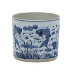 Product Image 4 for Blue & White Fish Orchid Pot from Legend of Asia