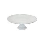 Product Image 1 for Pearl 13'' Scalloped Ceramic Stoneware Stand - White from Costa Nova