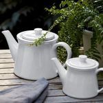 Product Image 2 for Friso 51 oz. Ceramic Stoneware Teapot - White from Costa Nova