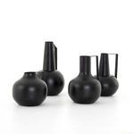 Product Image 7 for Aleta Vases, Set Of 4 Iron Matte Black from Four Hands