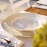 Product Image 2 for Beja Ceramic Stoneware Dinner Plate, Set of 6 - White & Cream from Costa Nova
