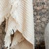 Product Image 5 for Emmy Cotton Waffle Woven Fringed Throw in Cream from Creative Co-Op