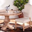 Product Image 3 for Pengrove Round Antique Oak Mango Wood Dining Table from World Interiors