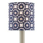 Product Image 1 for Block-Print Navy Multi Drum Chandelier Shade from Currey & Company