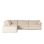 Product Image 3 for Delray 4 Piece Slipcover Sectional With Ottoman from Four Hands