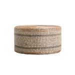 Product Image 3 for Adele Striped Round Woven Ottoman from Creative Co-Op