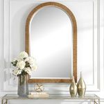 Product Image 2 for Cape Arched Rattan Mirror from Uttermost