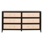 Product Image 1 for Holland Brushed Black Acacia 6-Drawer Double Dresser from Essentials for Living