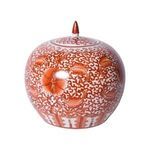 Product Image 3 for Coral Red Twisted Lotus Melon Jar from Legend of Asia