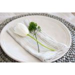 Product Image 4 for Mendocino Linen Napkins, Set of 4 - Light Grey from Pom Pom at Home