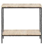 Product Image 3 for Boyles Travertine Side Table from Currey & Company