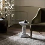 Product Image 10 for Cyprus Veined White Marble Solid End Table from Four Hands