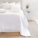 Product Image 1 for Hampton Linen Twin Quilt - White from Pom Pom at Home