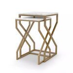 Product Image 2 for Denni Nesting Tables Matte Brass from Four Hands