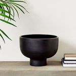 Product Image 2 for Zola Decorative Black Terracotta Footed Bowl from Napa Home And Garden