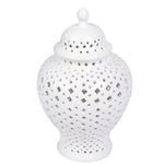 Product Image 3 for White Lattice Ginger Jar With Lid from Legend of Asia
