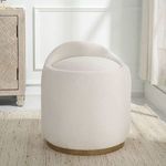 Product Image 2 for Swirl Swivel Sheepskin Ottoman from Uttermost