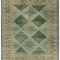 Product Image 1 for Enfield Handknotted Trellis Green / Blue Rug from Jaipur 