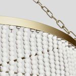 Product Image 4 for Amanda White Beaded Chandelier from Classic Home Furnishings