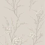 Product Image 1 for Laura Ashley Pussy Willow Dove Grey Wallpaper from Graham & Brown