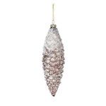 Product Image 1 for Isabelle Large Frosted Brown Pine Cone Glass Ornament, Set of 4 from Park Hill Collection